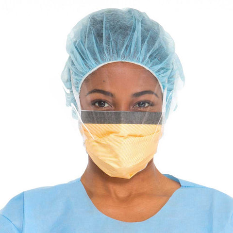 HALYARD FLUIDSHIELD Fog Free Surgical Mask Wrap Visor - 100 pcs