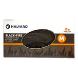 HALYARD Black Fire P/F Nitrile Exam Gloves - 15 boxes (1500 gloves)