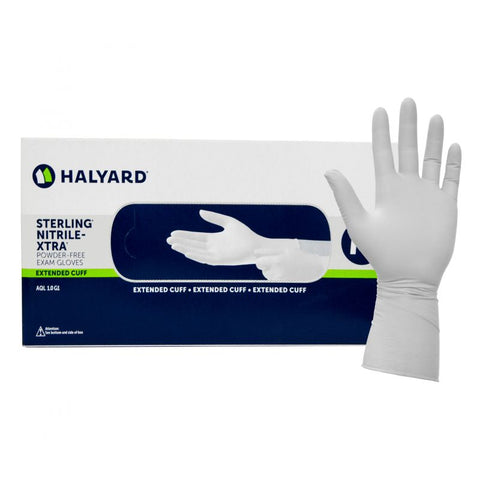 HALYARD STERLING* NITRILE-XTRA* Examination Gloves - 10 boxes (1000 gloves)
